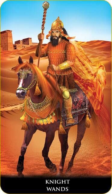 Featured Card Of The Day Knight Of Wands New Babylonian Tarot By