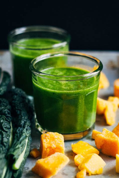 Mango Green Tea Detox Smoothie Well And Full