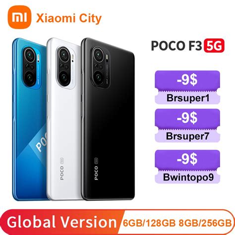 Poco F3 5G 6Gb 128Gb 8Gb 256Gb Xiaomi Poco F3 Internet Smartphone Dual