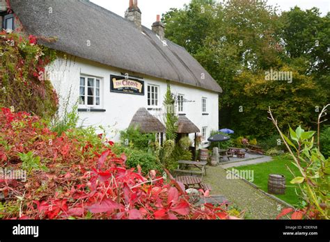 The Cleave Public House In A Traditional Thatched Building In The