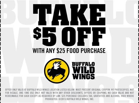 Buffalo Wild Wings Off Coupon Reddit