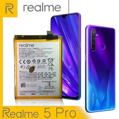 Realme 5 Pro BLP731 Battery 100 Original Lazada PH