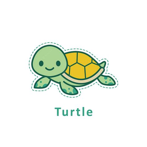 Premium Vector Cute Turtle Vector For Coloring Books And Baby