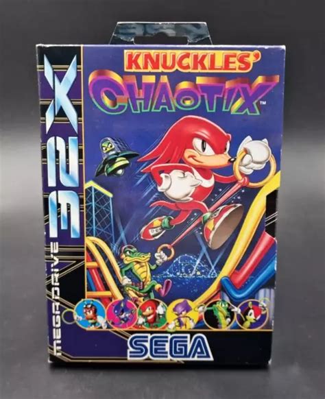 KNUCKLES CHAOTIX SEGA Megadrive 32x Mega Drive Complet PAL Très