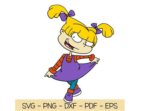 Angelica Pickles Rugrats Svg Layered Svg Dxf Pdf Png Eps Etsy