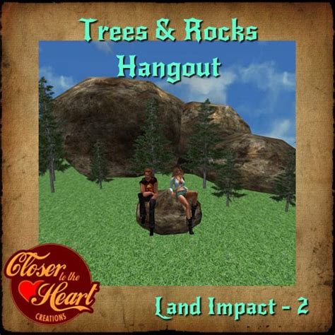 Second Life Marketplace Rocks And Trees Hangout Boxed