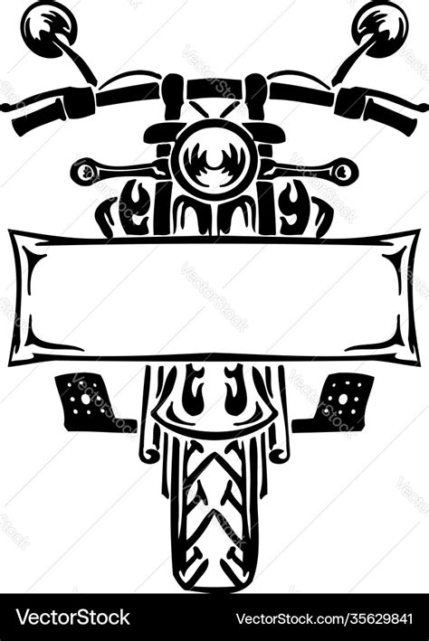 Motorcycle logo template - sign bike motor Vector Image