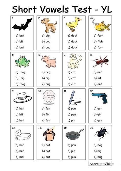 Pin By Tiffany Goddard On Mrs Tiffany S Classroom Vowel Worksheets