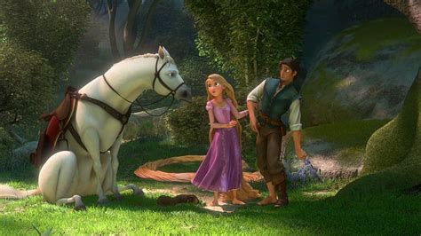 Tangled 2010 Rapunzel Flynn Rider Movie Max Blonde Man Horse