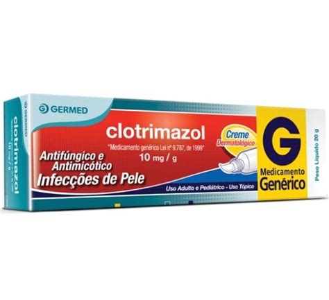 Clotrimazol 10mg g Creme Dermatológico 20g Germed