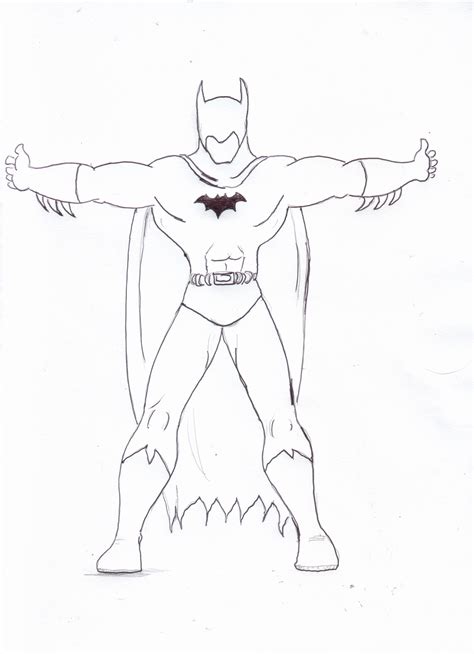 Batman Line Drawing At Explore Collection Of