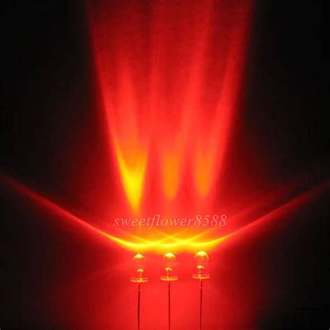 Pcs Mm Mcd Led Lamp Ultra Bright Red Led Light In Light Beads