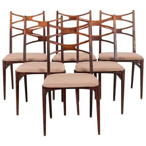 Set Of Six Dinning Chairs From The 1960s For Sale At 1stdibs