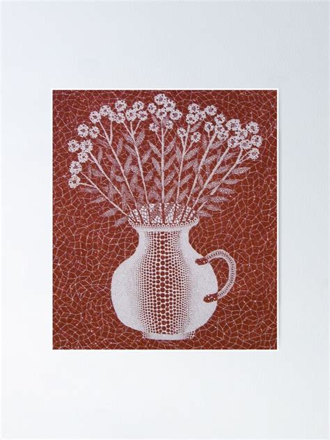 Yayoi Kusama Flower In Pot Poster For Sale By Franknewsome Redbubble