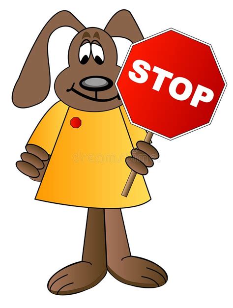 Cartoon Dog Holding Sign Stock Illustrations 1721 Cartoon Dog