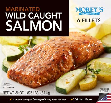 Wild Caught Seasoned Grill Salmon Moreys