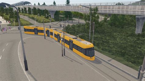 Cities Skylines Tram Ride Seedcity Line 10 YouTube