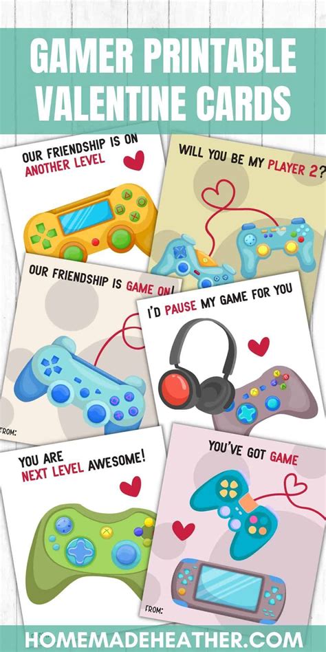 Gamer Printable Valentine Cards Printable Valentines Cards Free