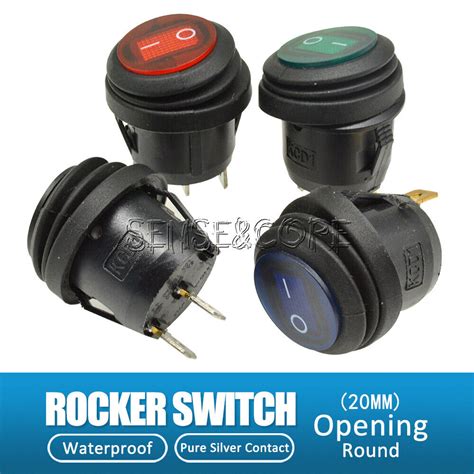 Pcs Kcd Mm Waterproof Round Boat Rocker Toggle Switch Pin