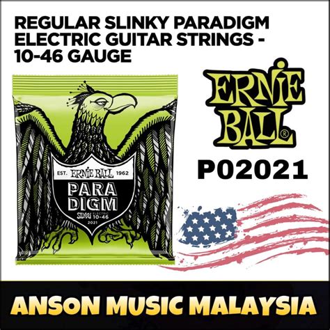 Ernie Ball 2021 Regular Slinky Paradigm Electric Guitar Strings 10 46