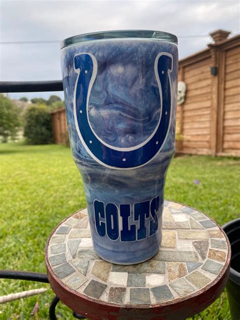 Indianapolis Colts Inspired Tumbler Etsy