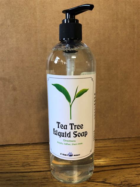 Tea Tree Liquid Hand Soap Natural Formulations