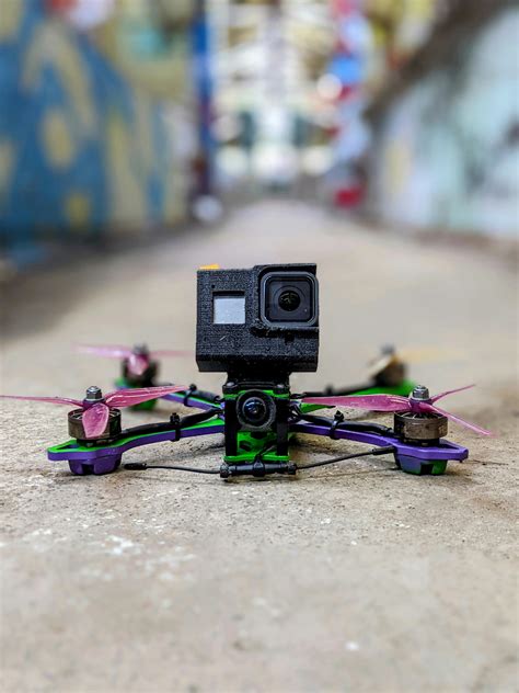 close  photography   gray drone camera flying  stock photo
