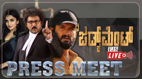 Judgement Kannada Movie Press Meet V Ravichandran Diganth Manchale