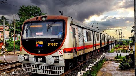 Modern And Beautiful Beml Made Emu Local Train On Board And Expecting An