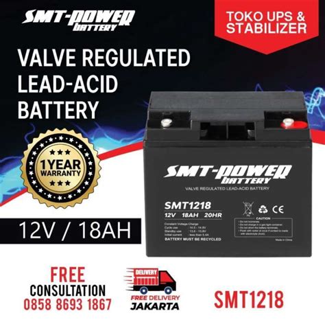 Jual Battery Ups Aki Kering Baterai Vrla Smt V Ah Di Seller