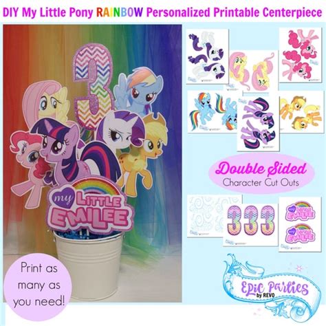 My Little Birthday Printable Little Pony Personalized