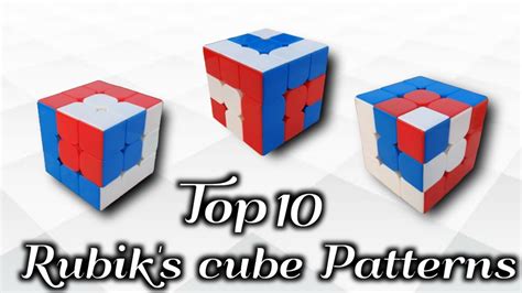 Top 10 Rubiks Cube Patterns Youtube