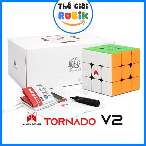 Rubik 3x3 Tornado V2 V3 M Cao Cấp Flagship QiYi X Man Tornado V2M Có