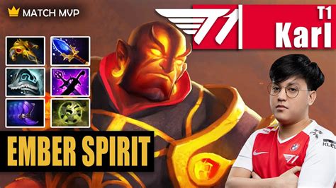 Ember Spirit Mid T1 Karl 21 KILL IMBA BUILD TOTALLY DESTROY MID