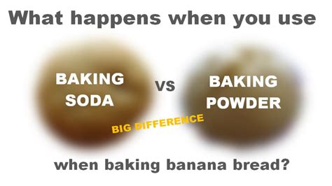 Baking Soda Vs Baking Powder When Baking Banana Bread Youtube