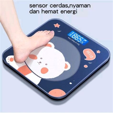 Jual JR Timbangan Badan Digital Karakter Kartun 26 X 26 Cm 180 Kg Di