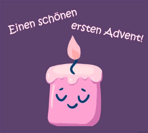 Einen schönen 1 Advent Grußkarten USAGIF