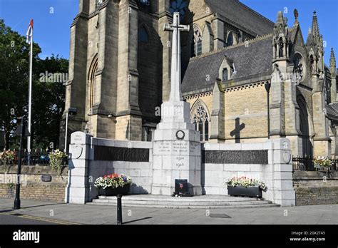 A World War One War Memorial In Memory Of Those That Served From Bury