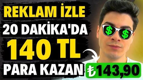 SADECE REKLAM İZLEYEREK 20 DAKİKA DA İNTERNETTEN PARA KAZANMAK ÖDEME