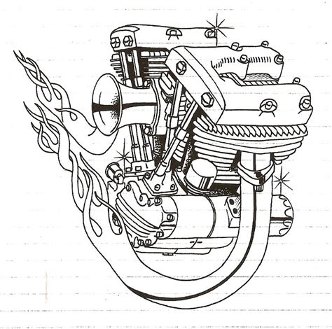 Shovelhead Engine By Coffin Maker On Deviantart