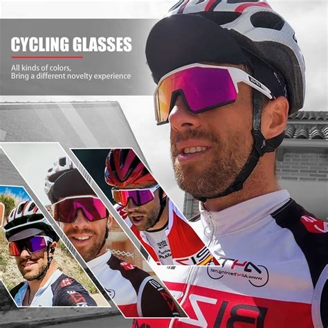 Kapvoe Cycling Glasses Outdoor Sports Glasses Bicycle Sunglasses