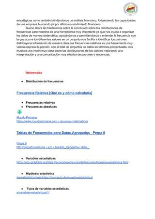 TRABAJO SOBRE XCEL AVANZADO Y M TODOS ESTAD STICOS Pdf Descarga Gratuita