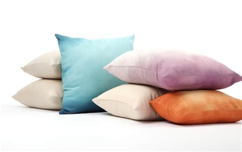 Premium AI Image | Cozy Throw Pillows on White Background