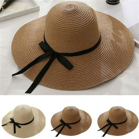 Travelwant Women Summer Wide Brim Straw Hat Beach Foldable Sun Hats