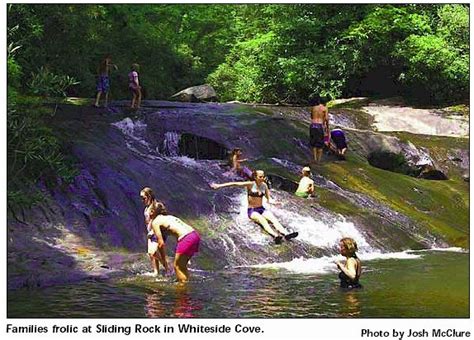 Sliding Rock Waterfall Cashiers NC Our boys spent many summer days here ...