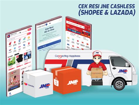 Cara Cek Resi JNE Cashless Shopee Lazada Cekresi