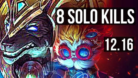 Nasus Vs Heimer Top Solo Kills Godlike Euw Master