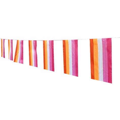 Flagguirlande Lesbian Sunset Partyking