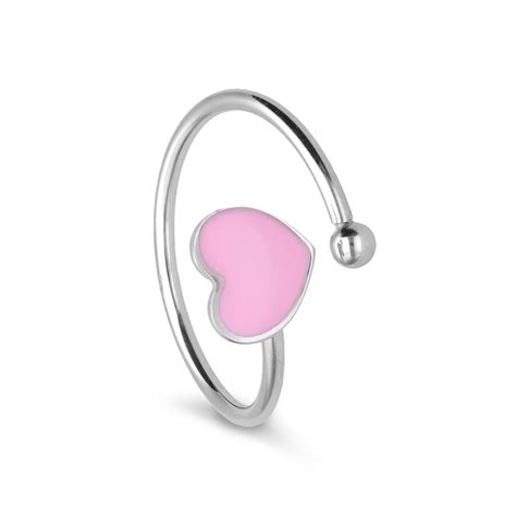 Anello In Argento Con Cuore Rosa Alfieri St John Luxury Zone