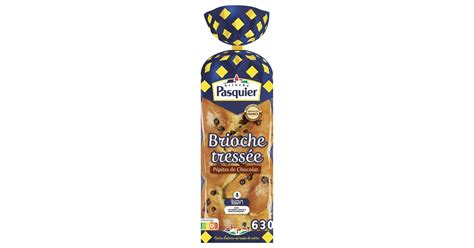 PASQUIER BRIOCHE TRESSEE AUX PEPITES DE CHOCOLAT 630g Petit